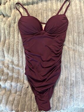 Victorias Secret One-Piece Swimsuit in Deep Plum
